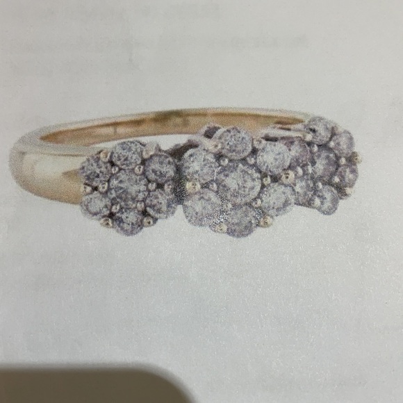 14k diamond cocktail ring - Picture 12 of 12